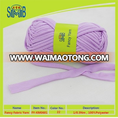 china oeko-tex 100 fancy yarn factory shingmore wholesale 100g skeins tape yarn for knitting